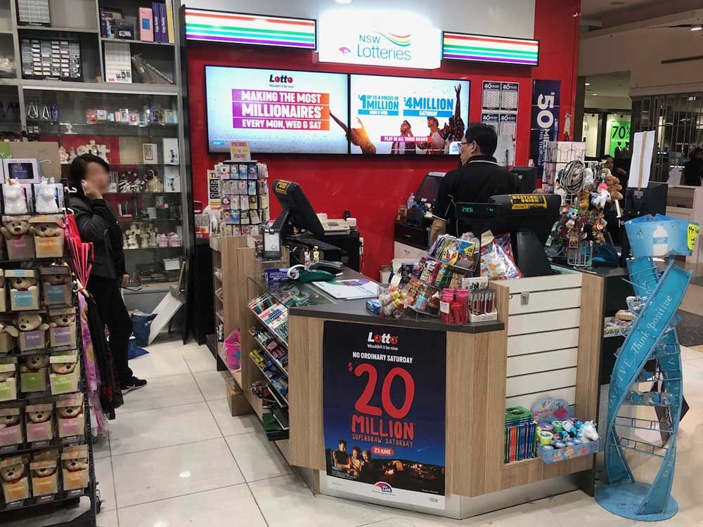 Ace Fitouts - Western Sydney - Retail Shopfitting - NSW Lotteries + Newsagency Fitout - Westfield Eastgardens