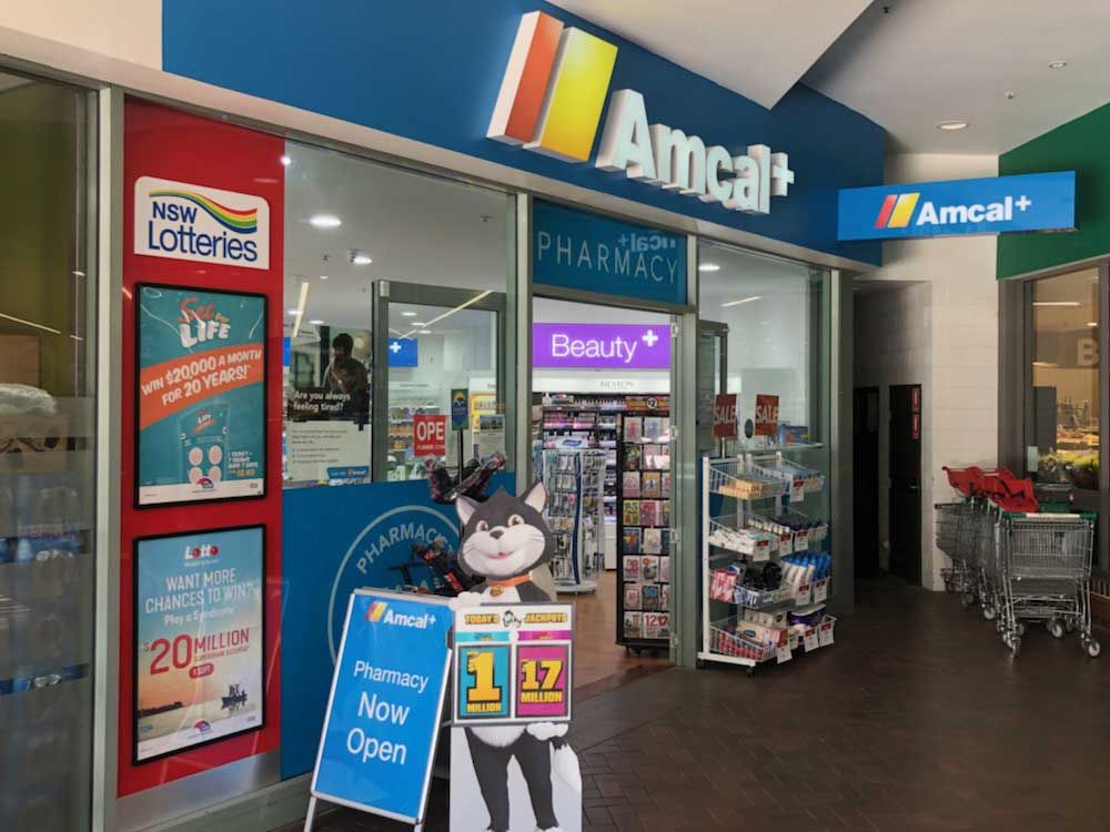 Ace Fitouts - Amcal+ Pharmacy Fitout - NSW Lotteries Fitout - Shopfitting Newington