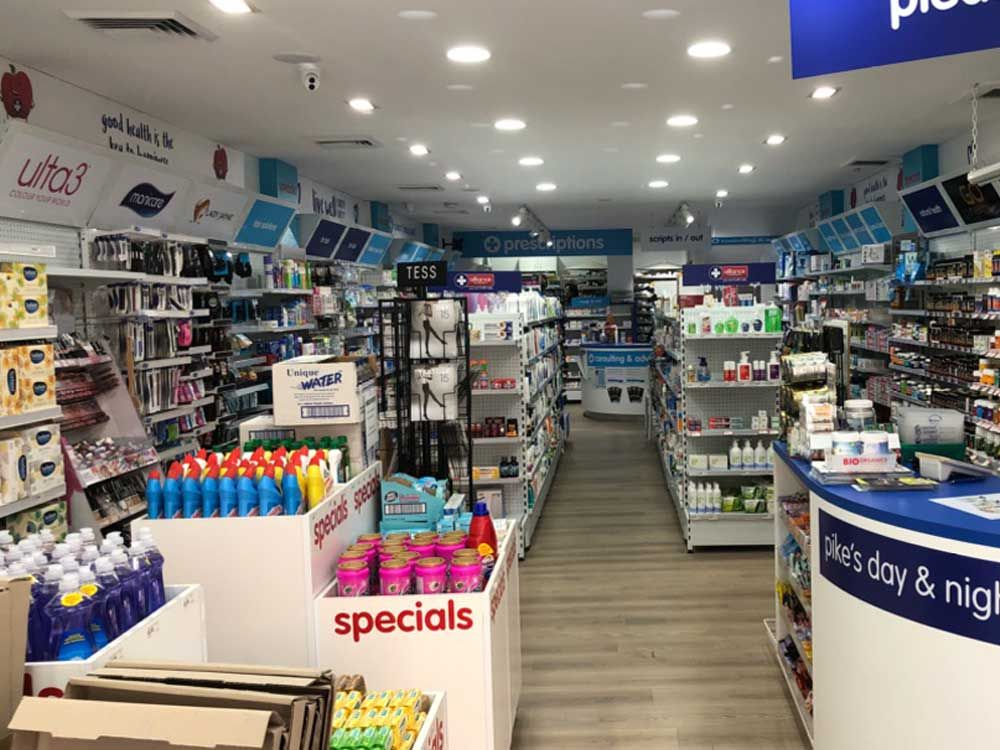 Ace Fitouts - Western Sydney - Retail Shopfitting Pharmacy Fitout - Pikes Burwood